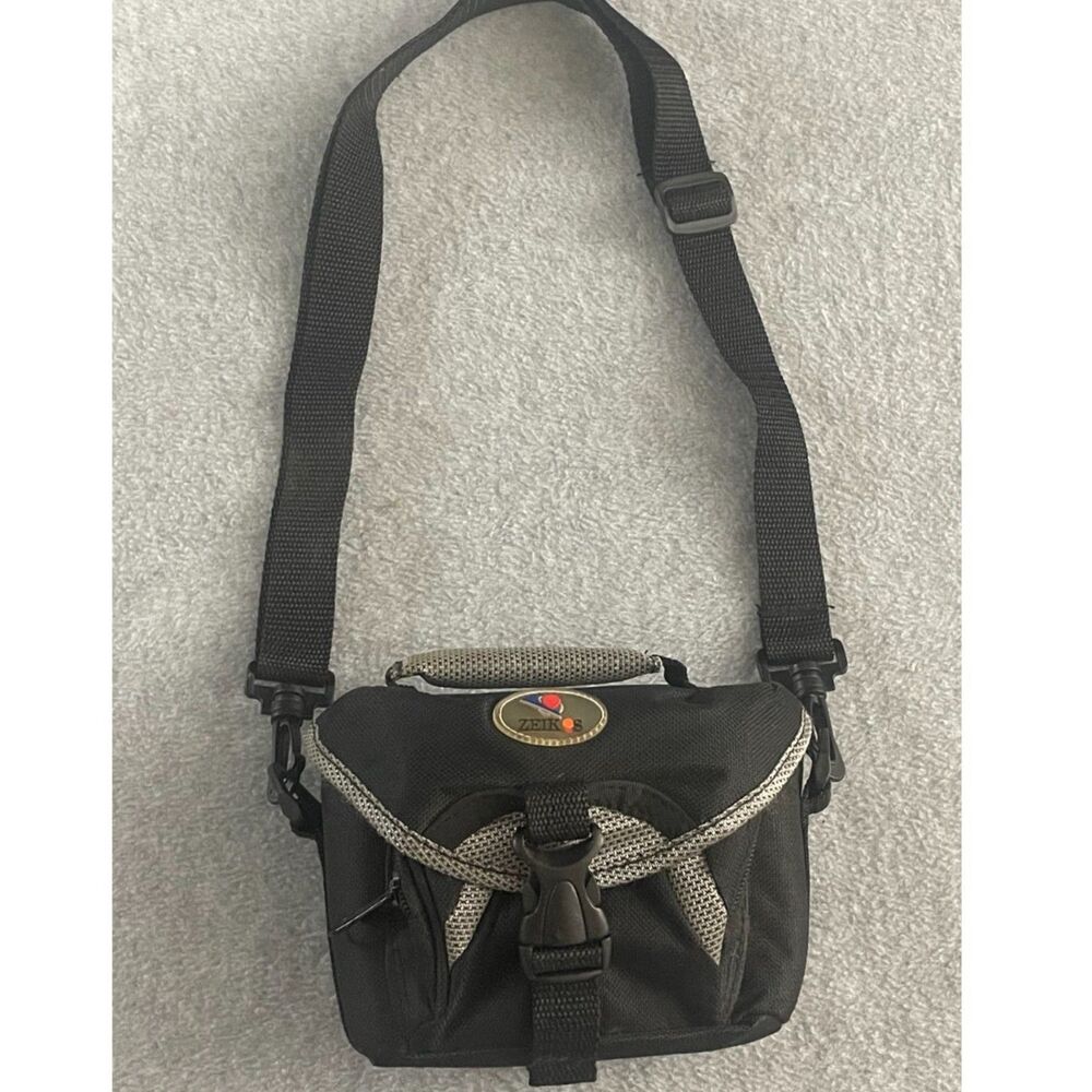Zeikos Camera Shoulder Bag Padded DSLR Case Adjustable Strap Black